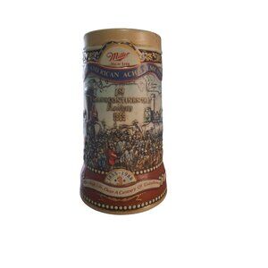 1988 Miller High Life Great American Achievements Beer Stein Ceramarte Brazil